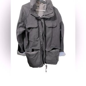 Burkman Bros Men's Premium Parka Jacket W/ Hood (size Xl) Many Pockets